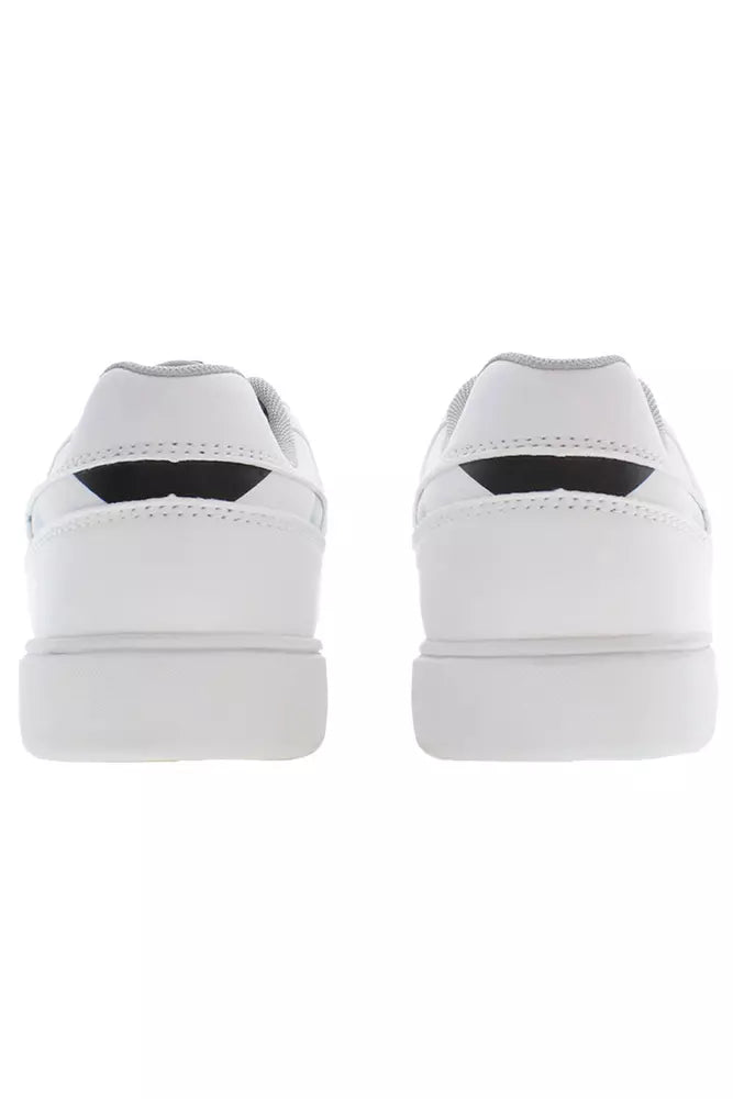 Sleek White Sneakers with Signature Logo