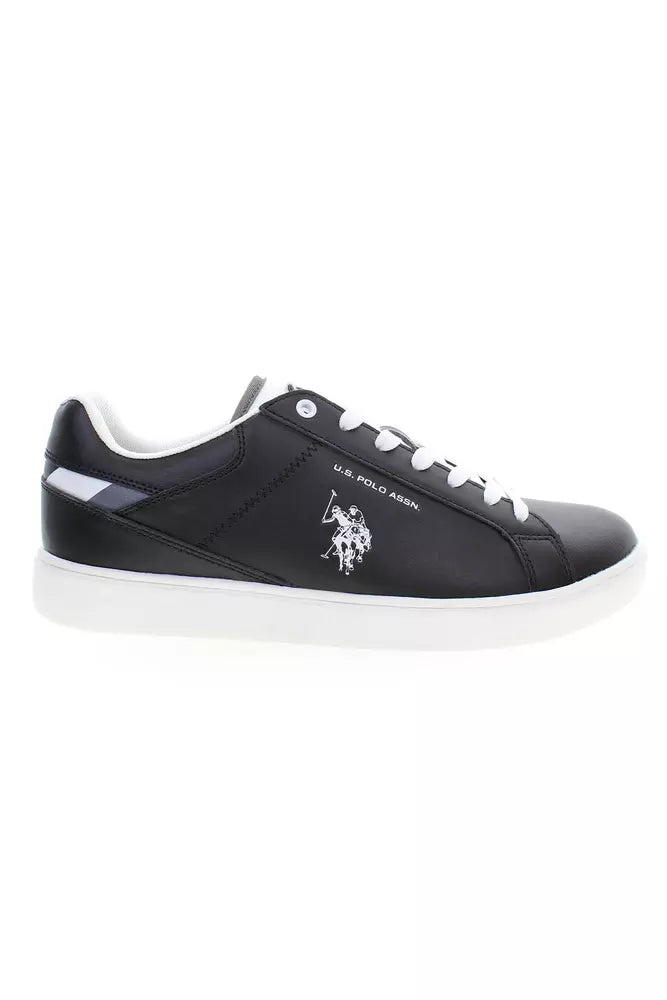 Elevate Your Game: Sleek Black Lace-Up Sneakers