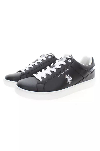 Elevate Your Game: Sleek Black Lace-Up Sneakers