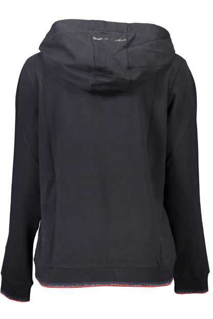 Chic Hooded Sweatshirt with Contrast Details