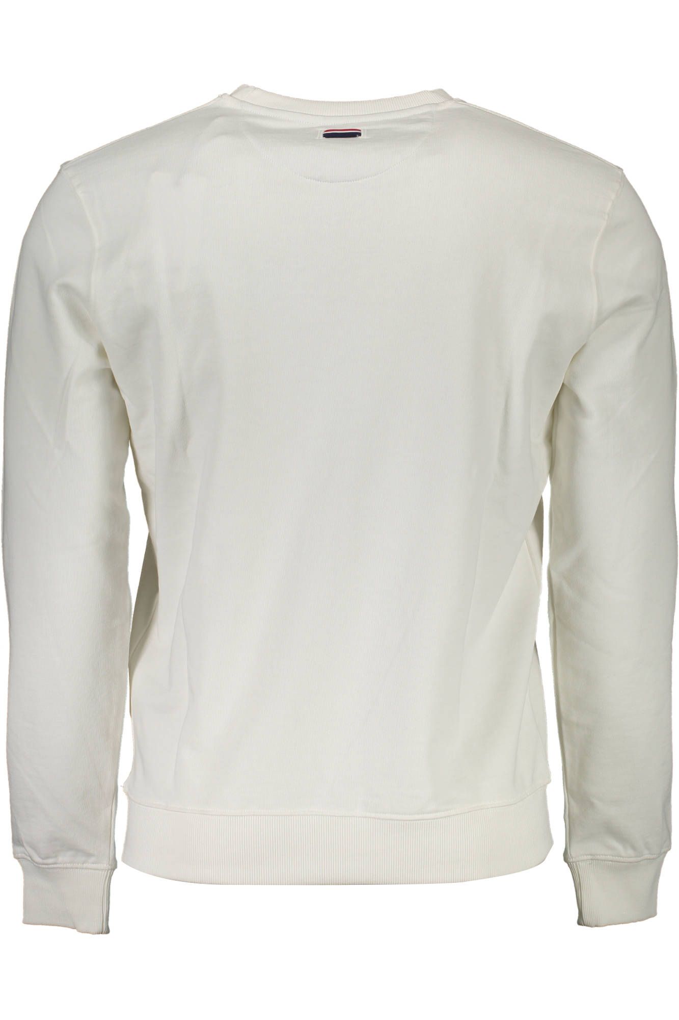 Chic White Cotton Logo Sweatshirt