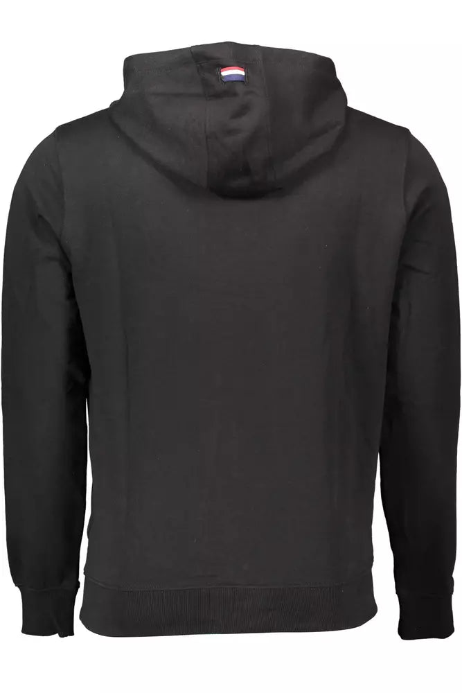 Classic Hooded Cotton Sweatshirt in Black