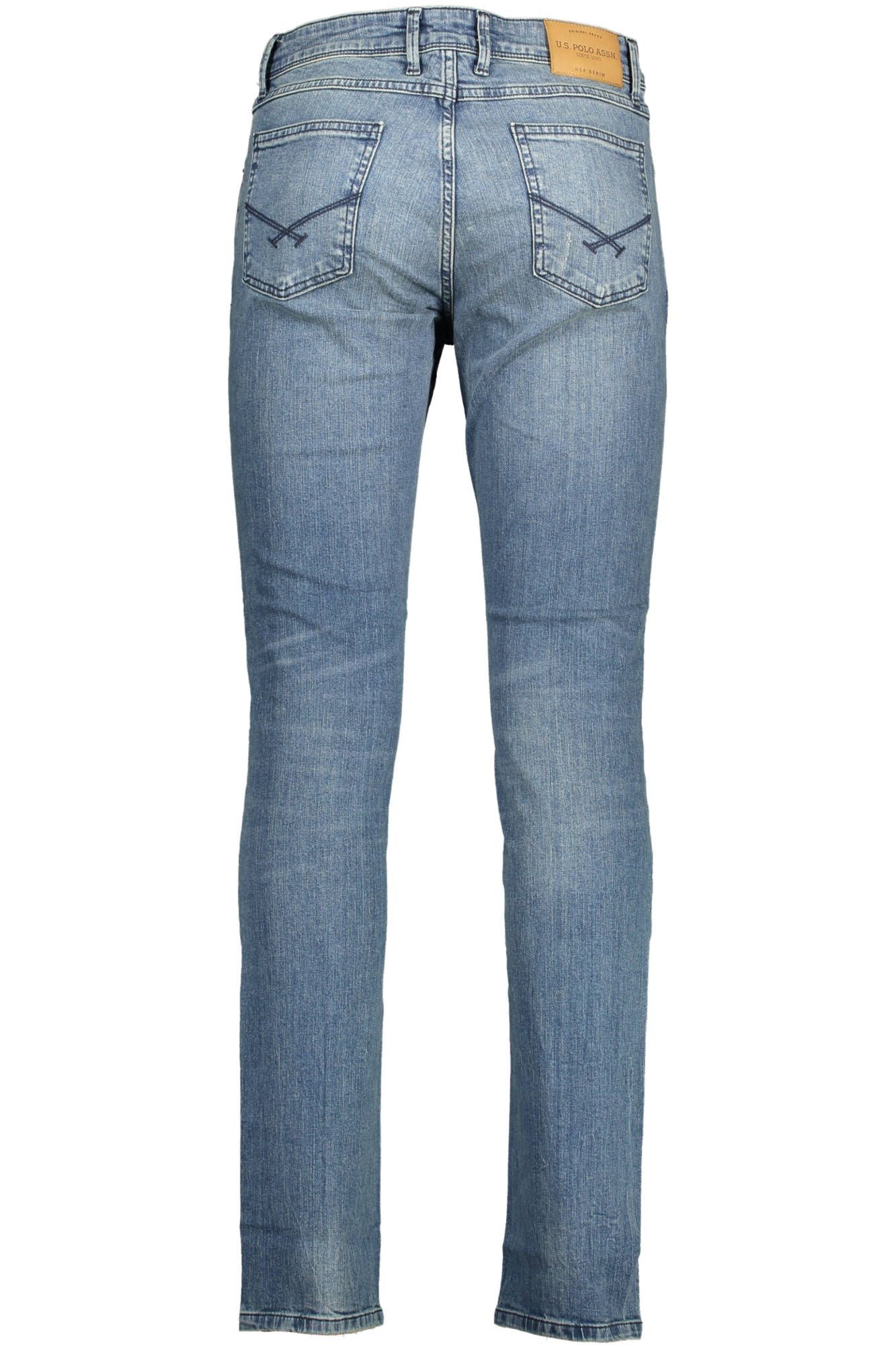 Regular Fit Buttoned Jeans with Worn Effect