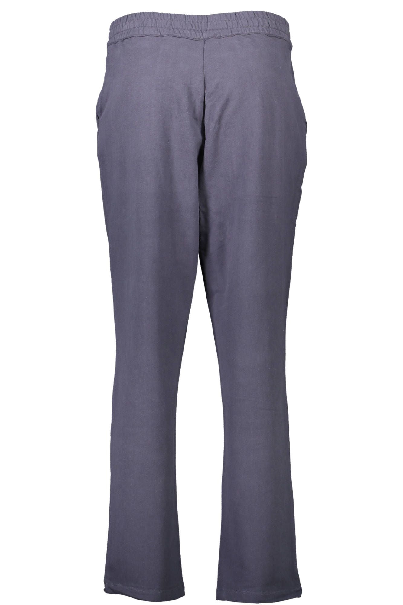 Chic Blue Cotton Sports Trousers with Logo Detail