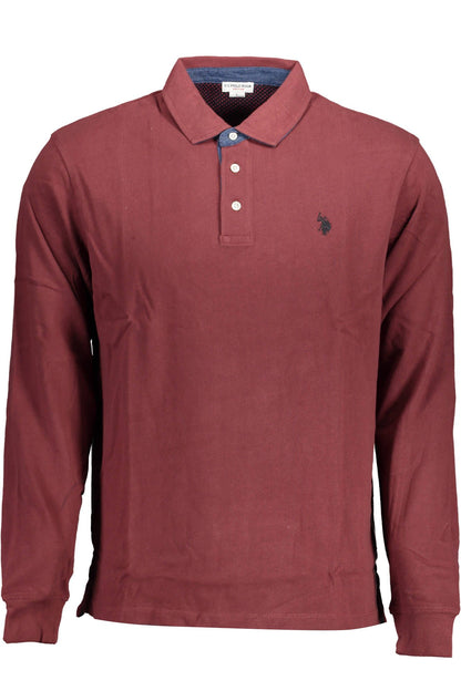 Elegant Long-Sleeve Embroidered Polo Shirt